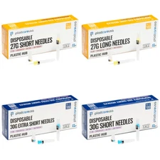 Premium PlastCare USA Disposable Dental Needles in Perforated Box