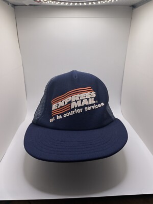 United States Post Office Express Mail Vintage Hat USPS SnapBack Mesh