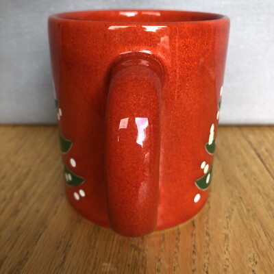 Vintage Waechtersbach Red Christmas Tree Mug-Germany EXCELLENT