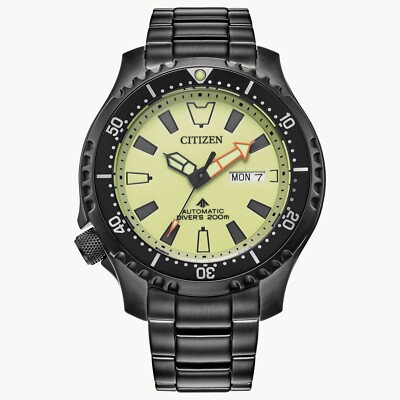  Citizen Eco-Drive Men's PROMASTER DIVE AUTOMATIC Luminous Dial Watch NY0155-58X