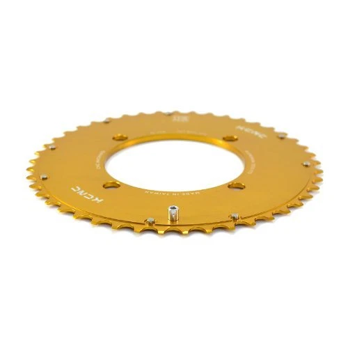 KCNC CNC 7075 Alloy Chainring Set 45-30T, BCD 104-64mm, Gold - Image 3 of 4