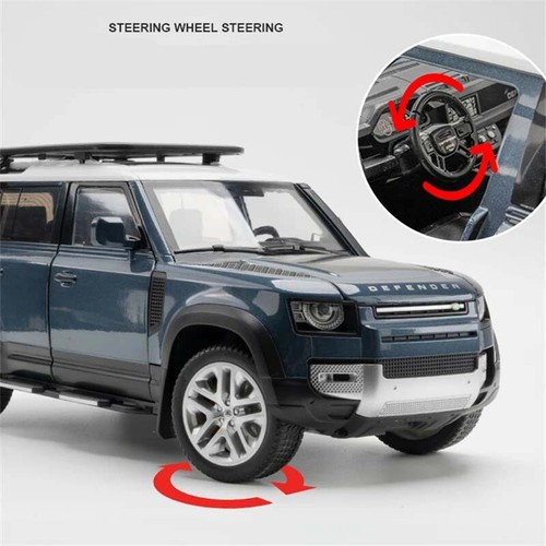 1/18 Range Rover Defender SUV Alloy Car Model Diecast Metal Off-road Vehicles - Picture 7 of 26