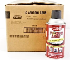 1 Case of 12 Cans CRC 05005 Power Lube General Multi Purpose Lubricant 9oz Can