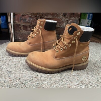Timberland x Champion Premium 6” Boots Wheat Nubuck W/ Shearling