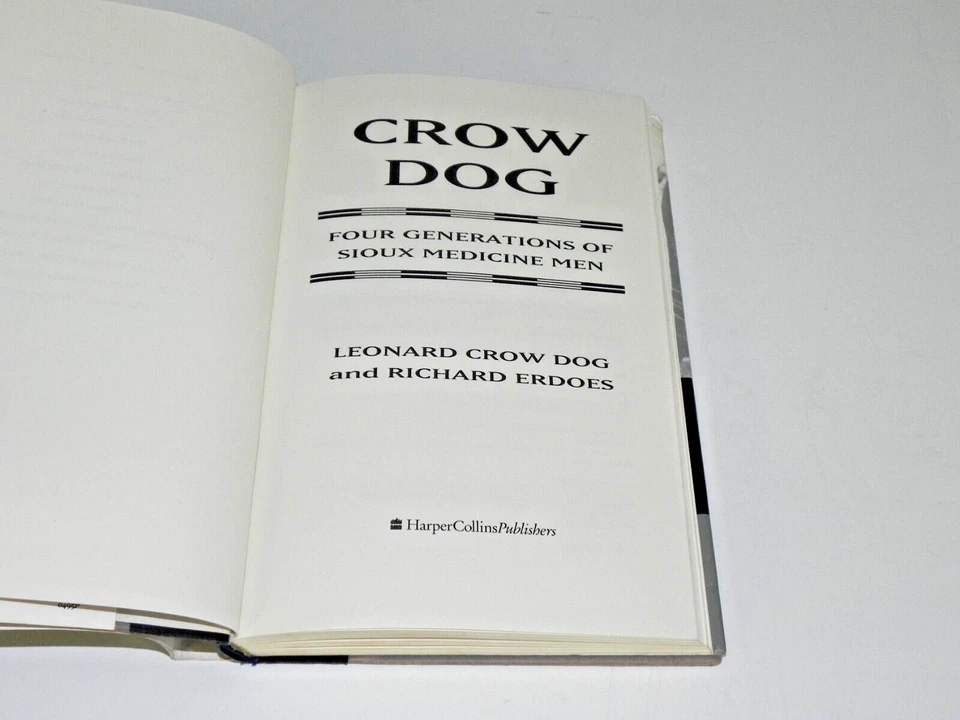 Crow Dog by Leonard Crow Dog and SIGNED + Drawing Artist Richard Erdoes Sioux - Image 3 of 4