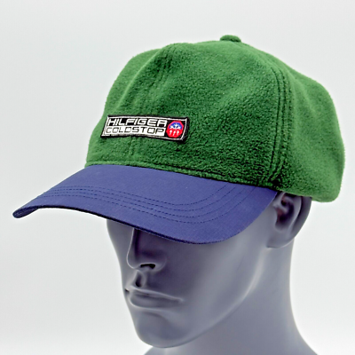 Vintage Tommy Hilfiger Hat Cap Green Blue Coldstop Strapback  display picture 3