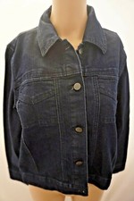 Pendleton Women's Dark Blue Jean Jacket Denim two Pocket Cotton Blend Size M