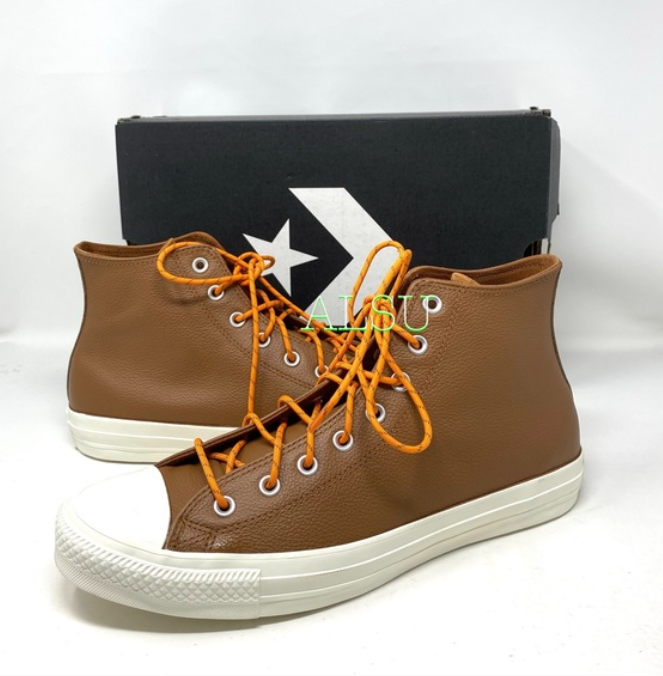 Converse Chuck Taylor AS High Top Leather Tan Skate Womens Size