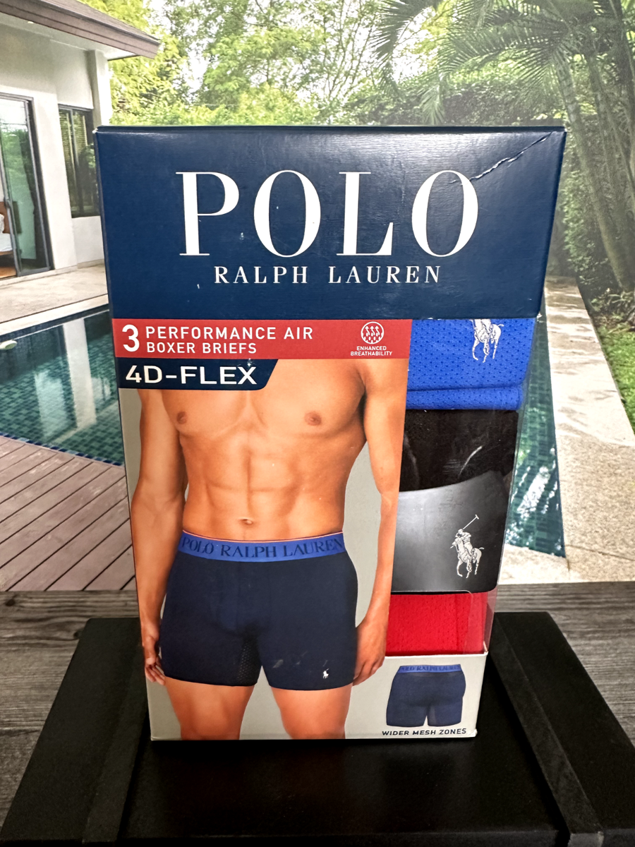 Polo Ralph Lauren 3-Pack Mens 4D-Flex Cooling Microfiber Boxer