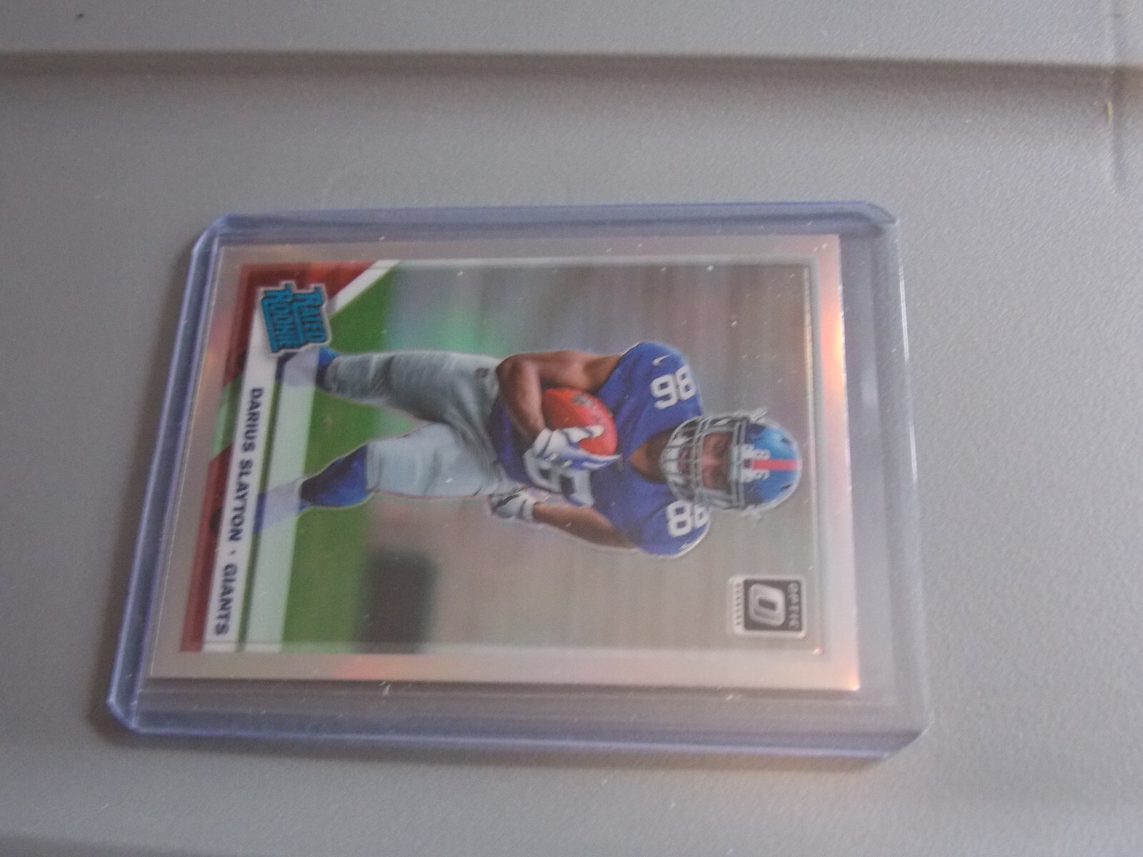 DARIUS SLAYTON 2019 Donruss Optic RC Rated Rookie SILVER Prizm #188 GIANTS