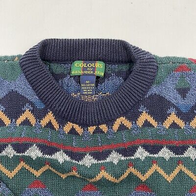 Vintage Alexander Julian Colours Sweater - USA Made - Cotton Vintage Alexander Julian Colours Sweater - USA Made - Cotton