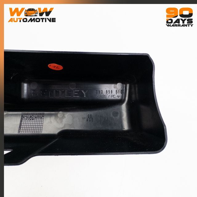04-13 BENTLEY CONTINENTAL GT FRONT LEFT RIGHT SEAT COVER TRIM BLACK SET OEM