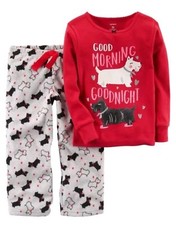 Carter's Girl Pajamas  2-piece  Long Sleeve PJs  New w/tags  12M
