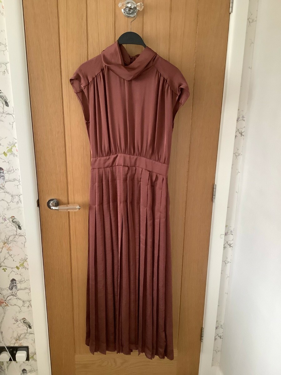 BNWT Massimo Dutti Limited Edition Pleated Dress Size 8/36 UK