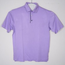 FootJoy Men's Violet Geometric Jacquard Short Sleeve Embroidered Polo XL