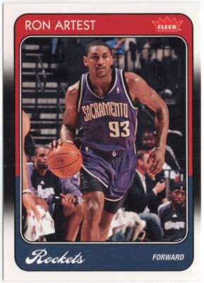 2008-09 Fleer 1988-89 Retro Metta World Peace Ron Artest Card #38