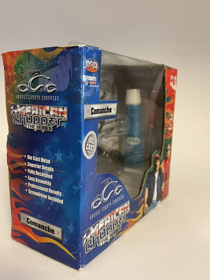 Orange County Choppers bike toy COMANCHE 1:18 scale Joy Ride vtg 2004 NEW in box - Image 2 of 4