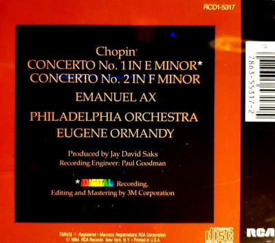 Ax : Piano Concerti 1 & 2 CD 