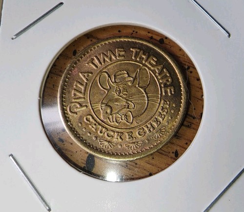 Vintage 1982 CHUCK E CHEESE Token Pizza Time Theater 25 Cent Value - Picture 11 of 14
