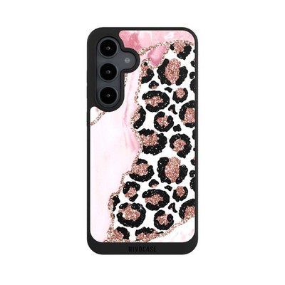 Handyhülle für Samsung Galaxy S24 FE 5G Glitzer Look Leopard Marmor