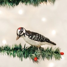 Old World Christmas - Hairy Woodpecker Clip On - 18039