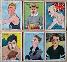 Haus Bergmann Cigarette Cards Sport-Karikaturen Caricatures by Walter Trier 1932