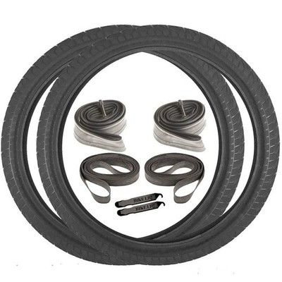 Sunlite Cyclops CST1381 Street Vert Road City Black Wire Bead Bike Tire Bundl...