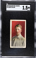 1909 E95 Philadelphia Caramel Eddie Collins HOF - SGC 1.5 FR