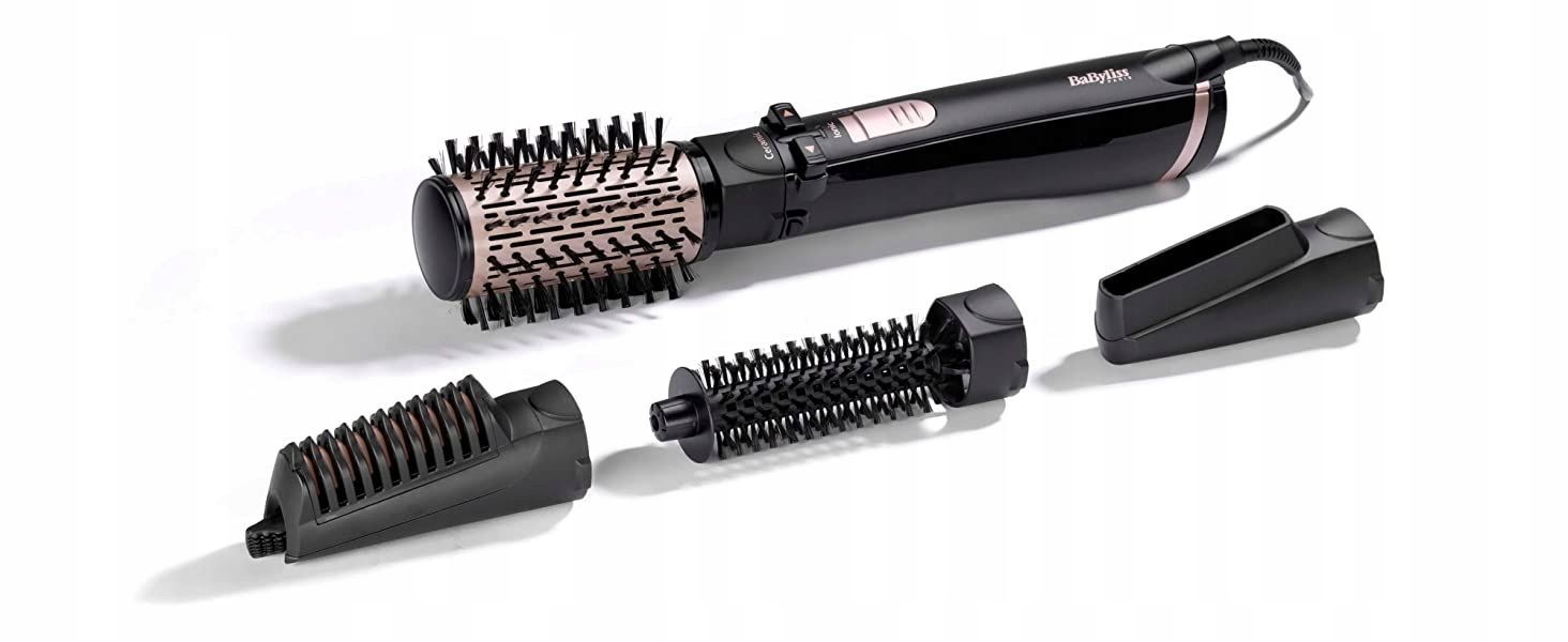 Rotating Hair Dryer Styler, 1000w, Ionic, 4 Attachments, Ceramic