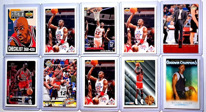 Michael Jordan 10 Card Lot. 1991-2021 Upper Deck.