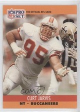 1990 Pro Set Curt Jarvis (The Official NFL Card on Front) #657 9av
