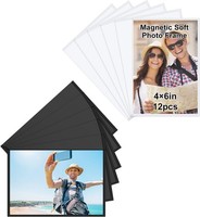 12 StüCk Magnet Bilderrahmen 10X15Cm KüHlschrank Fotorahmen HüLlen Fototaschen