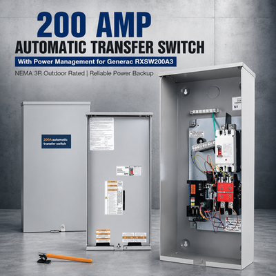 #ad Upgrade 200 AMP Automatic Whole House Transfer Switch for Generac RXSW200A3 $370.00