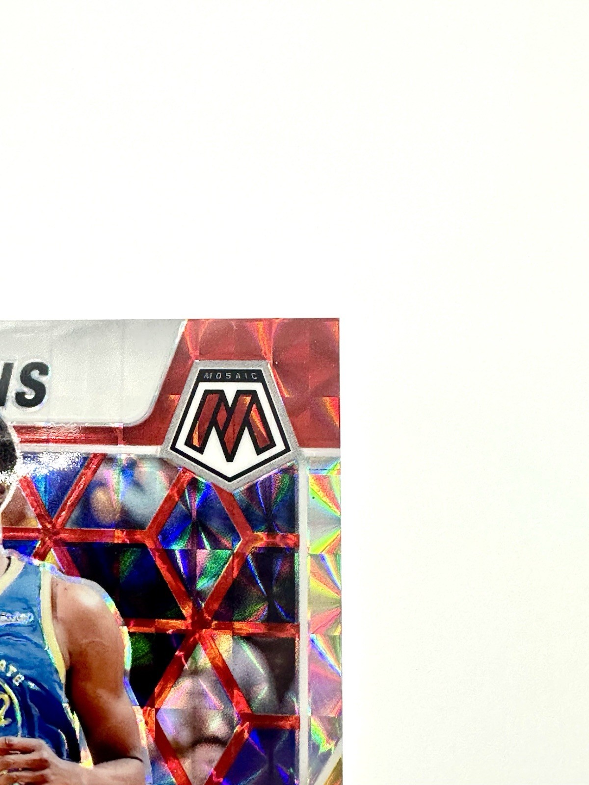 ANDREW WIGGINS RED GOLD/YELLOW AUTO | 2023-24 Panini Mosaic Choice Prizm AM-WIG view 4