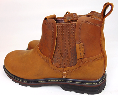Skechers Men\'s 7 Brown Blaine Orsen Ankle Chelsea Leather Boots Preppy City Skechers Men main image 3