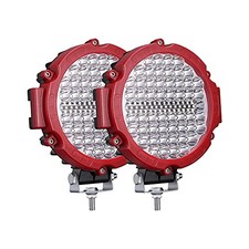 Led Light Pods 7 Inch 10-60v Round Led Off Road Driving Lights 210w Red Frame Led Light Pods 7 Inch 10-60v Round Led Off Road Driving Lights 210w Red Frame