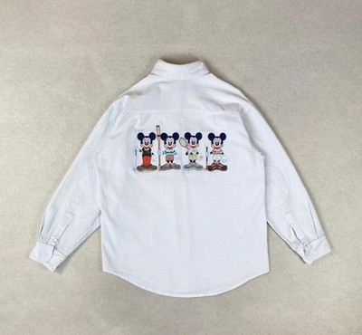 Donaldson Shirt bestickt Embroided Mickey Denim Shirt Vintage Selten 80er 100er