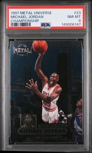 1997 Metal Universe Michael Jordan #23 Championship PSA 8 NM-MINT