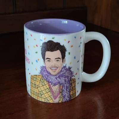 NEW Harry Styles Be Kind To Others Purple & Confetti Coffee Mug 12oz Cup 