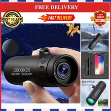 8x21 HD Monocular Telescope with Phone Clip for Outdoor Camping Birdwatching