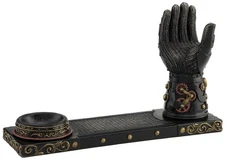 Gauntlet Steampunk Pistol Display Stand Polystone Finish Home Decorative