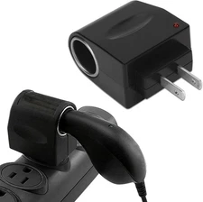AC to DC power converter adapter 110 volt home to 12V car cigarette lighter plug