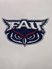 Florida Atlantic University Owls Embroidered 3.5x2in Iron / Sew-On Patch