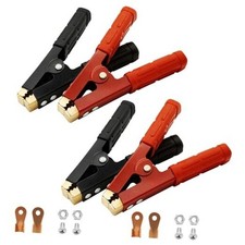 4PCS Heavy Duty Battery Charger Clamps Jumper Cable Clamps 500-1000A,