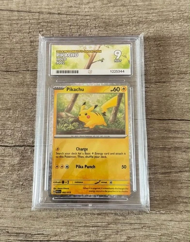 🔥 Pikachu McDonald's Collection 002/015 Holo ACE 9 MINT 🔥