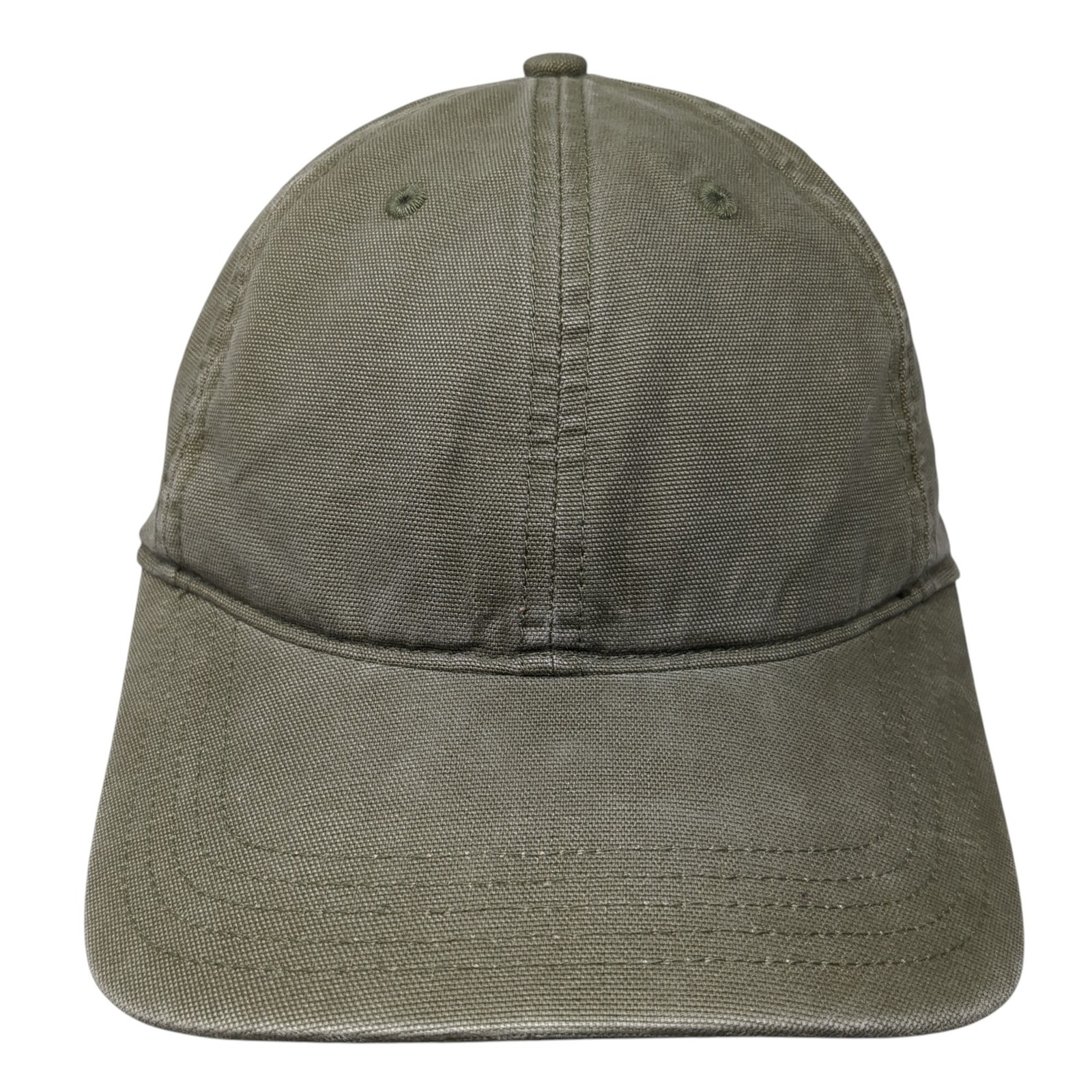 Carhartt Strapback Baseball Hat Solid Green One S… - image 1