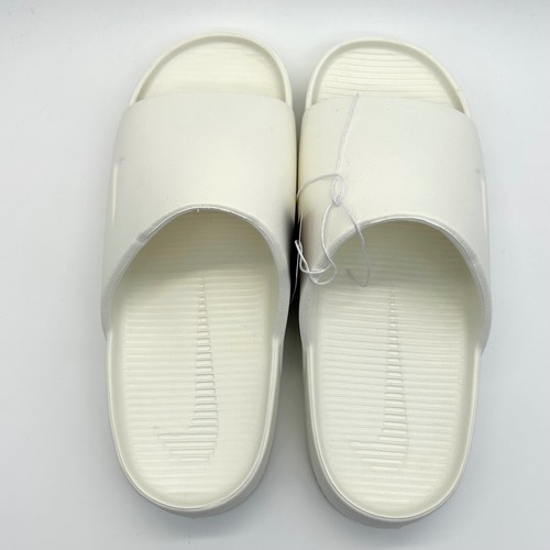 Nike Calm Slide Womens 11 Sail Off-White DX4816-100 Minimalist Beach Sandals - Picture 7 of 11
