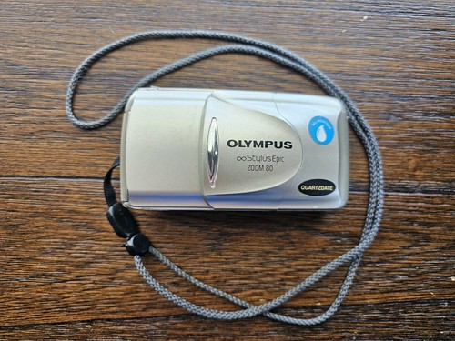 Olympus Infinity Stylus Epic Zoom 80 QD 35mm Point & Shoot Film Camera No Power