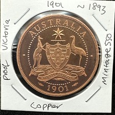 Australia 1901 Victoria DOUBLE FLORIN  Copper (3581636/N1893)