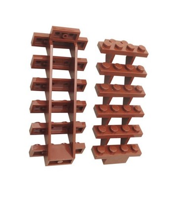 Lego braune Treppe Treppe x 2 Burg Stadt 7x4x6 City Haus Zubehör 30134